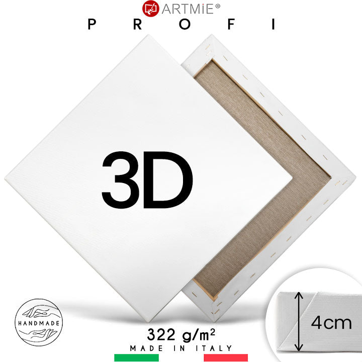 3D Slikarsko platno na okvirju PROFI | različne dimenzije – pogled 3