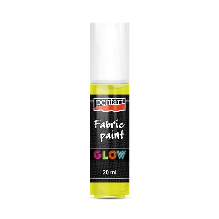 3D svetleča tekstilna barva Pentart – yellow