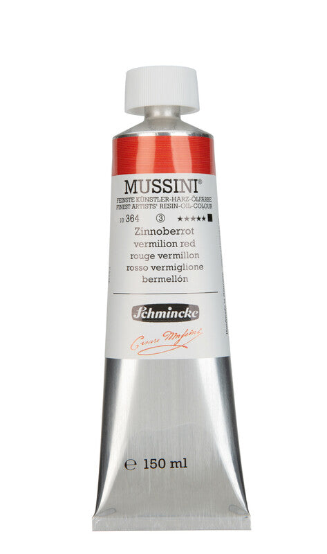 Oljne barve Schmincke MUSSINI 150 ml – 364 Cinobersko rdeča