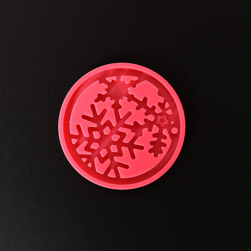 Profesionalni silikonski kalup Pentart - domino 2 kosa – Christmas ornament - snowflake