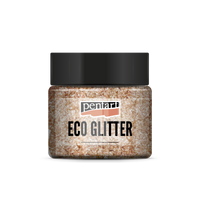 Pentart Eco Glitter drobne bleščice rose gold 15 g