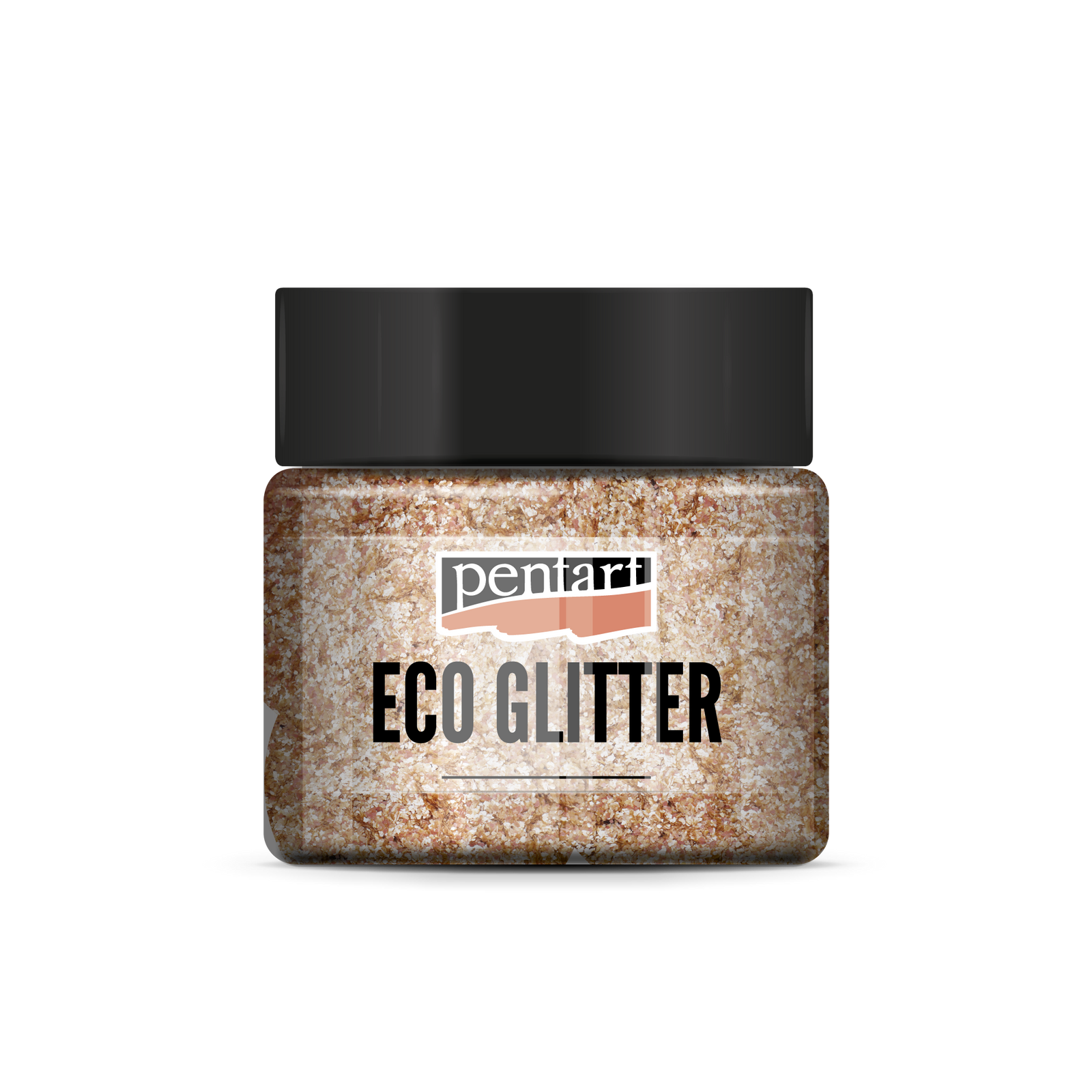 Pentart Eco Glitter drobne bleščice rose gold 15 g
