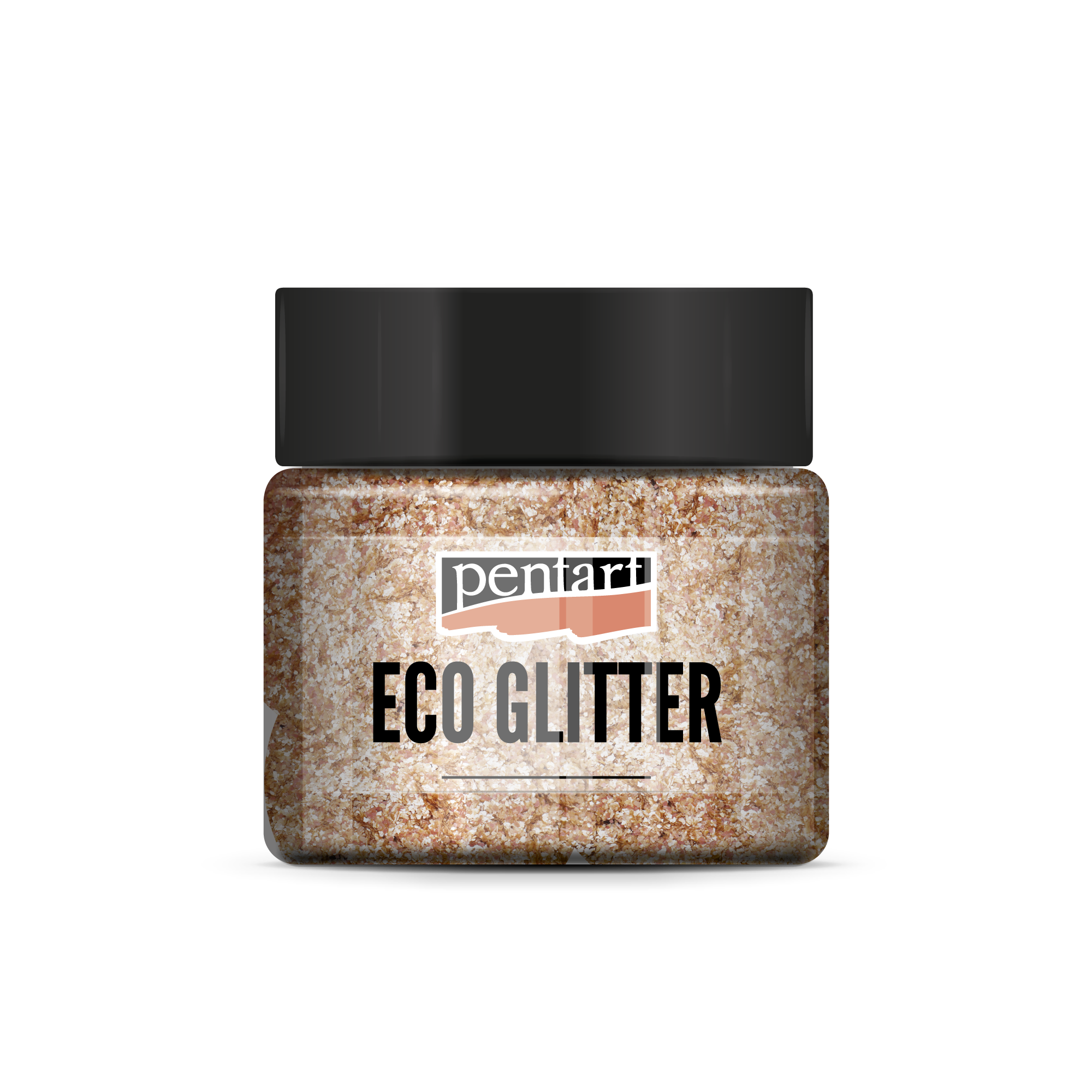 Pentart Eco Glitter drobne bleščice rose gold 15 g