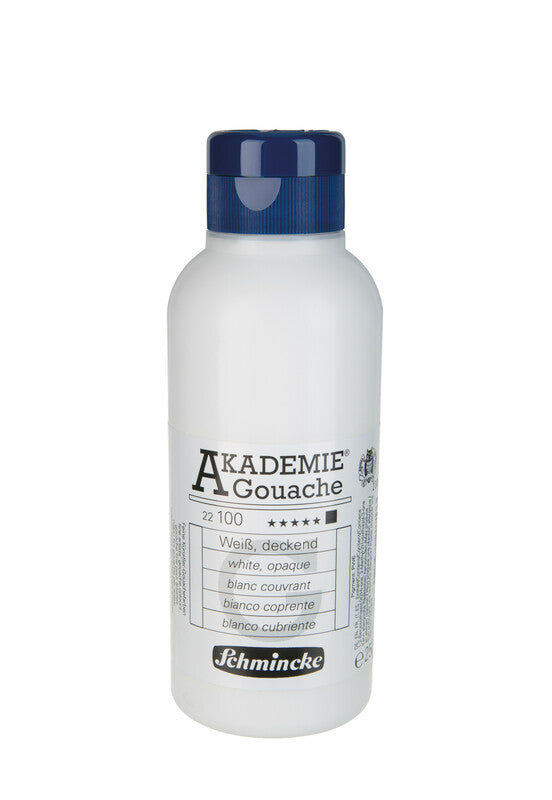 Gvaš barva Schmincke AKADEMIE 250 ml – 100 Bela, prekrivna