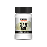 Glazirna pasta Pentart Junior Paints 100 ml – iridizirajoča olivno zlata