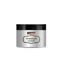 Svetleča glazura Pentart Junior Paints Shimmer Glaze 150 ml – srebrna
