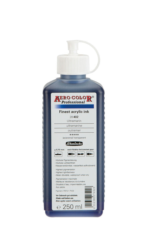 Akrilni tuš Schmincke AERO COLOR Professional 250 ml – 402 Ultramarin