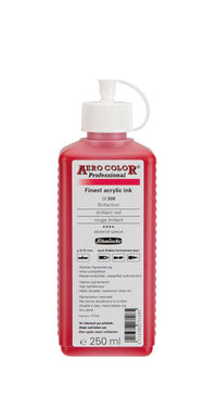 Akrilni tuš Schmincke AERO COLOR Professional 250 ml – 306 Briljantno rdeča