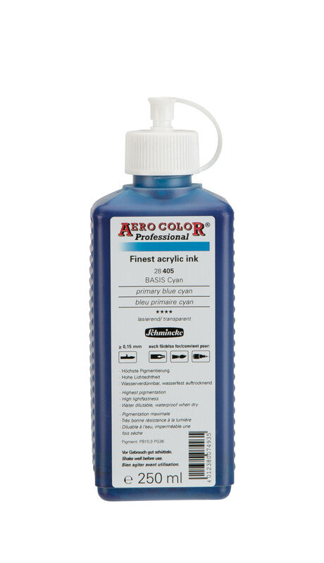 Akrilni tuš Schmincke AERO COLOR Professional 250 ml – 405 Primarna modra cian