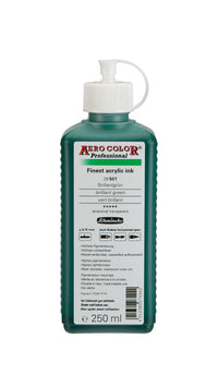 Akrilni tuš Schmincke AERO COLOR Professional 250 ml – 501 Briljantno zelena