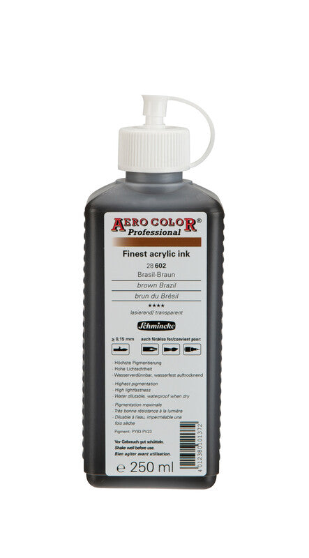 Akrilni tuš Schmincke AERO COLOR Professional 250 ml – 602 Brazilska rjava