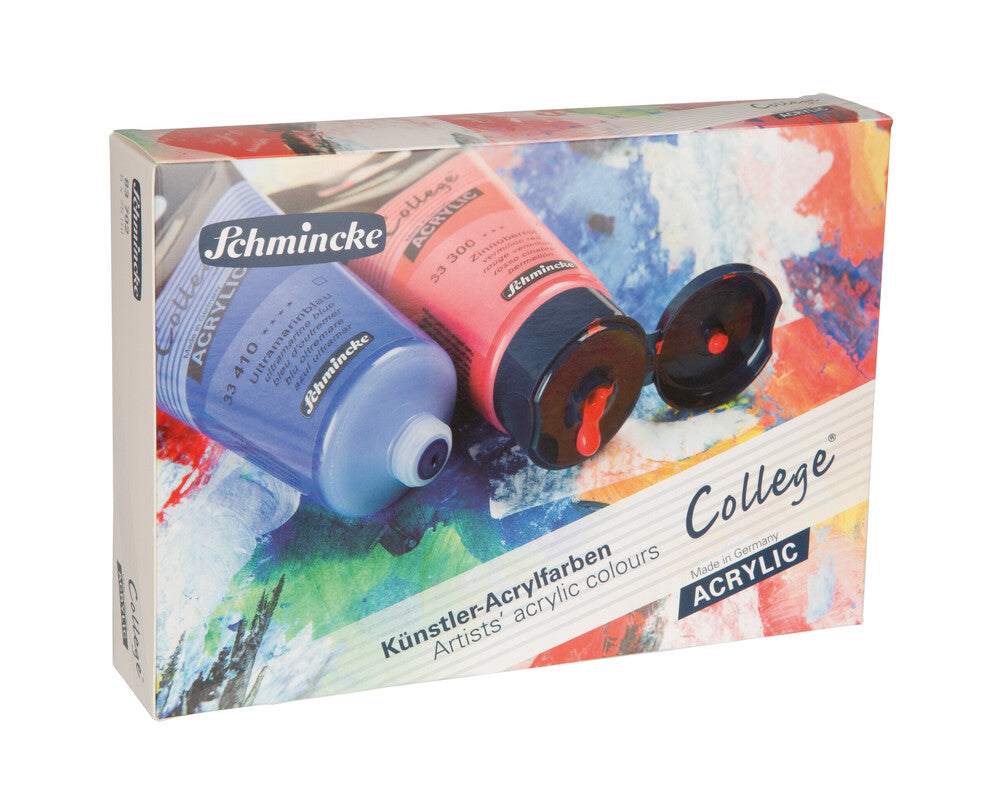 Akrilne barve Schmincke College Acrylic – kartonski set 5 x 75 ml