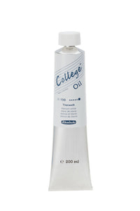Oljna barva Schmincke College Oil 200 ml – 100 Titan bela