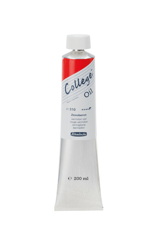 Oljna barva Schmincke College Oil 200 ml – 310 Cinober rdeča