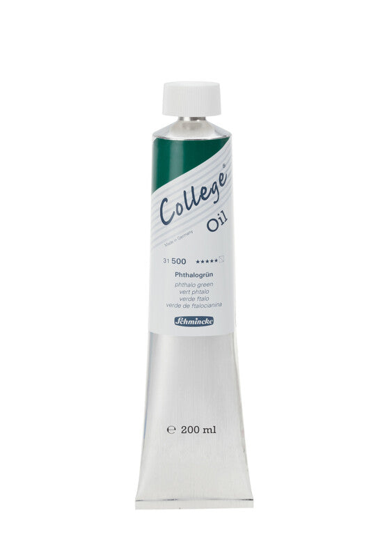 Oljna barva Schmincke College Oil 200 ml – 500 Ftalo zelena