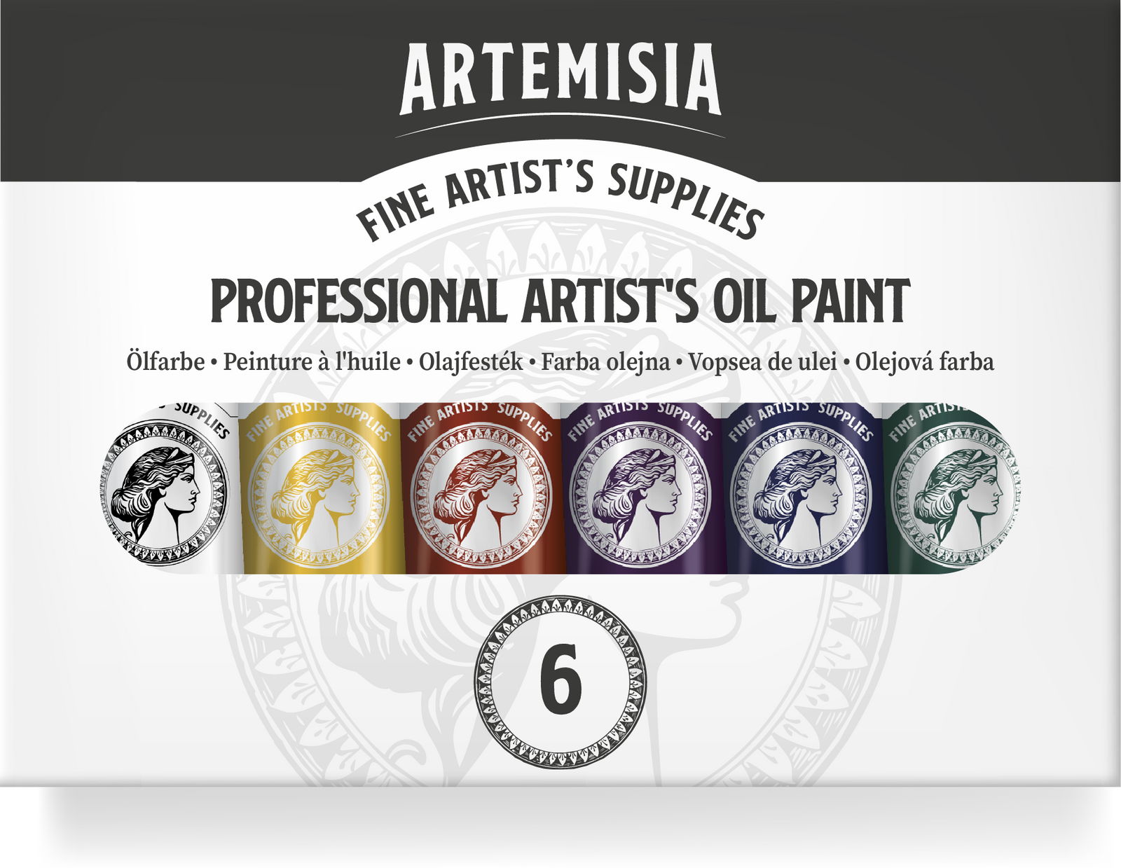 Set oljnih barv Artemisia 20 ml – 6 x