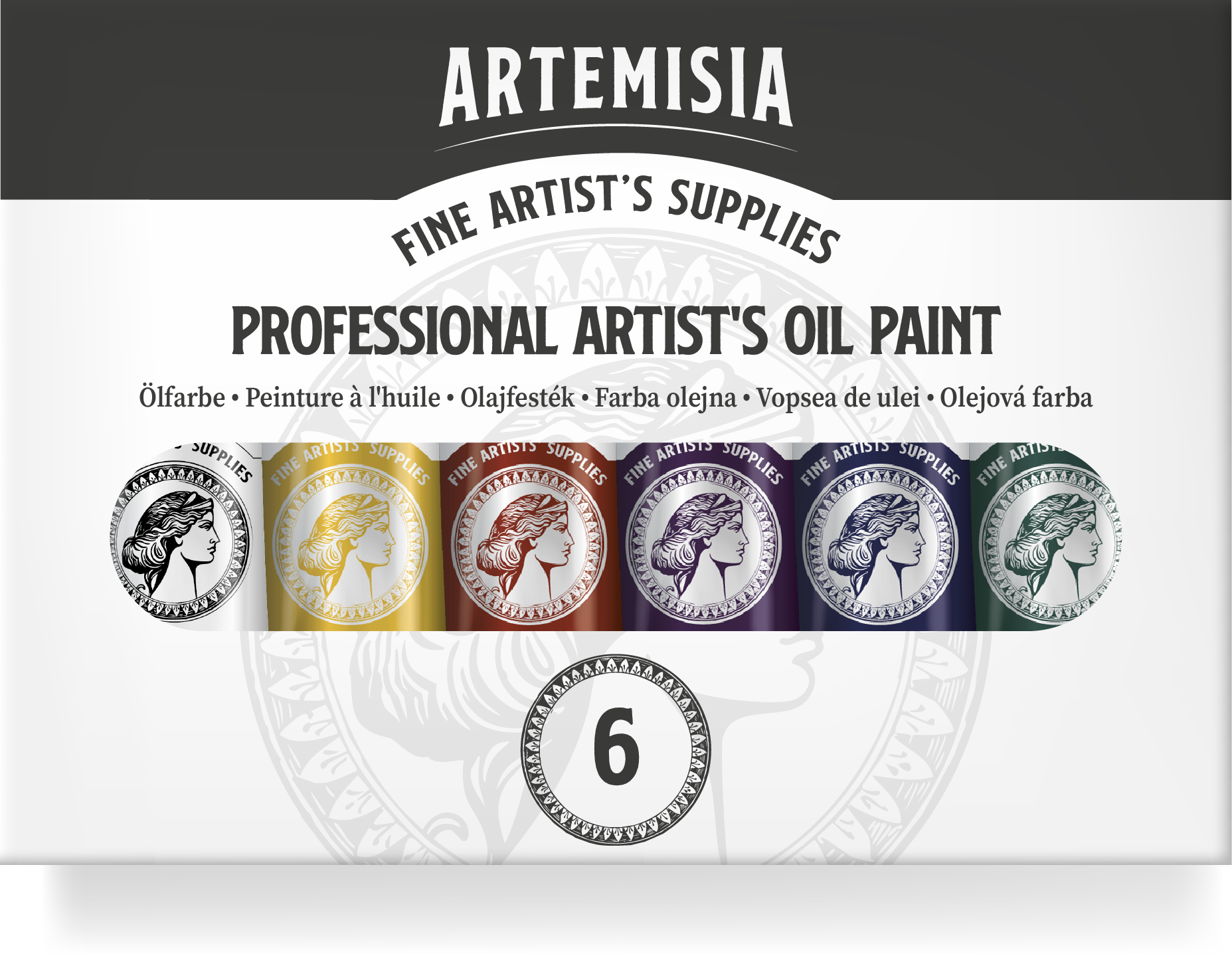 Set oljnih barv Artemisia 20 ml – 6 x