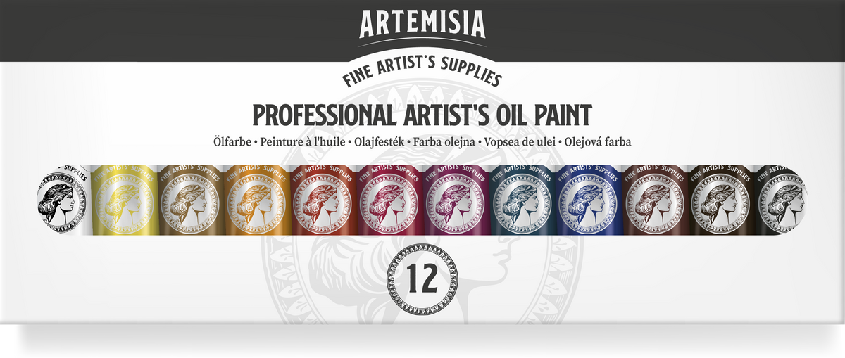 Set oljnih barv Artemisia 20 ml – 12 x