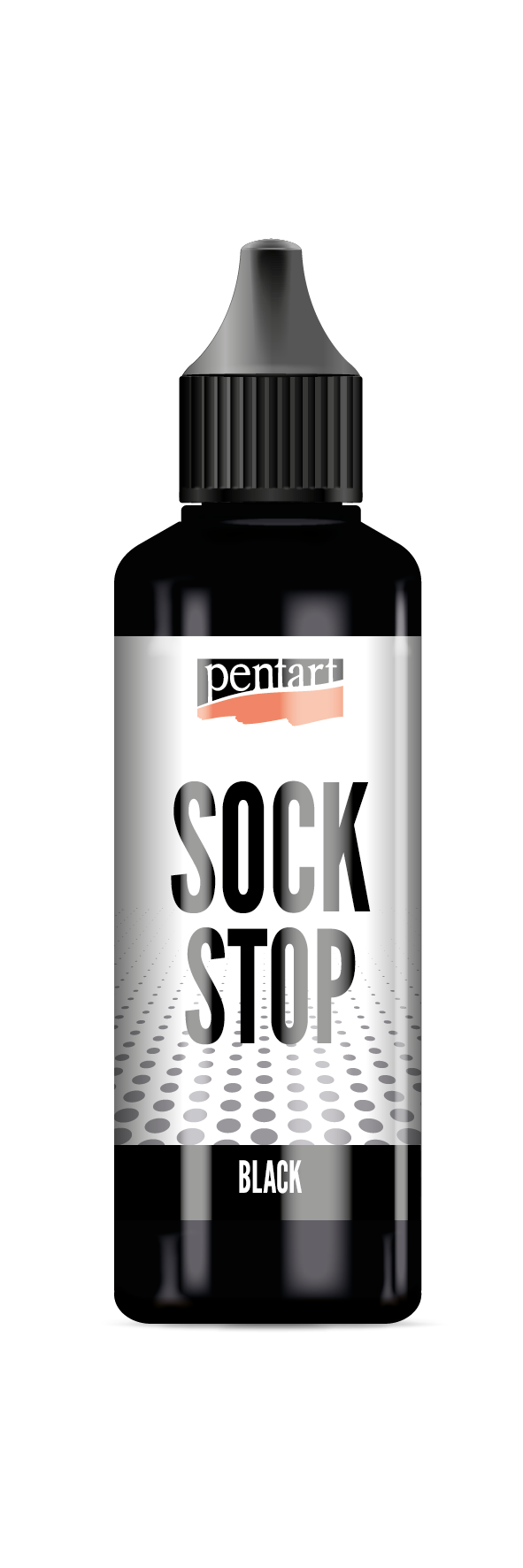 Pentart Sock stop tekoča protizdrsna masa črna 80 ml
