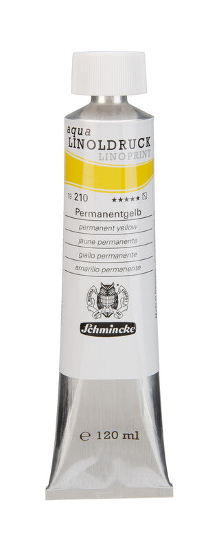Barve za linorez Schmincke aqua-LINOPRINT 120 ml – 210 Permanentno rumena