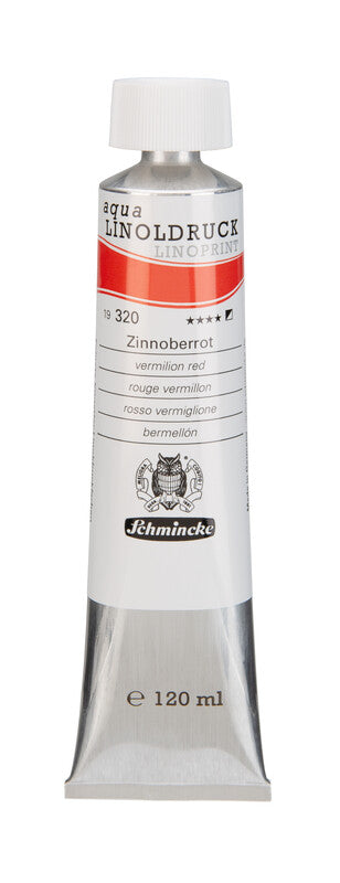 Barve za linorez Schmincke aqua-LINOPRINT 120 ml – 320 Cinobersko rdeča
