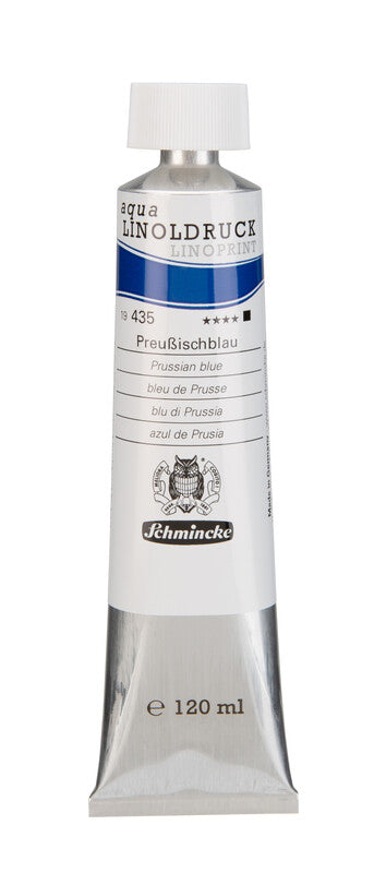 Barve za linorez Schmincke aqua-LINOPRINT 120 ml – 435 Pariško modra