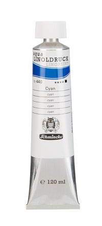 Barve za linorez Schmincke aqua-LINOPRINT 120 ml – 440 Cian