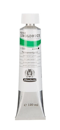 Barve za linorez Schmincke aqua-LINOPRINT 120 ml – 520 Permanentno zelena