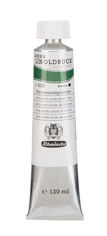Barve za linorez Schmincke aqua-LINOPRINT 120 ml – 530 Kromoksidno zelena imitacija