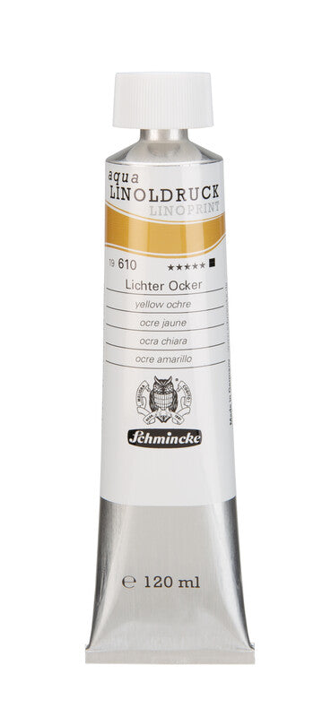 Barve za linorez Schmincke aqua-LINOPRINT 120 ml – 610 Rumena okra