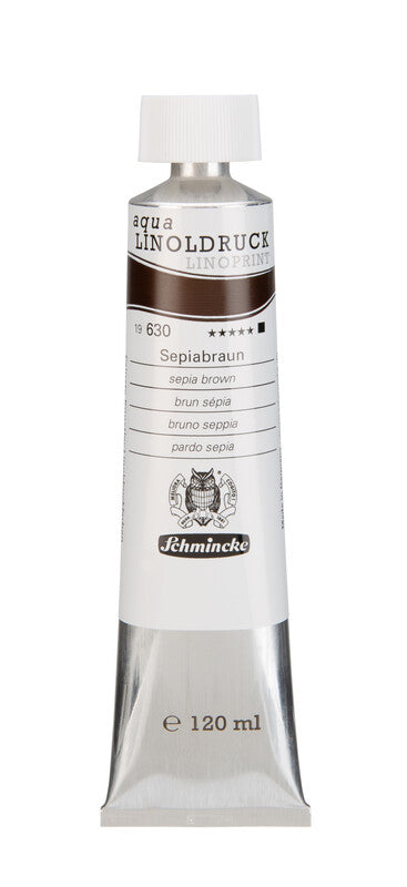 Barve za linorez Schmincke aqua-LINOPRINT 120 ml – 630 Sepija rjava