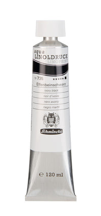 Barve za linorez Schmincke aqua-LINOPRINT 120 ml – 735 Slonokoščeno črna