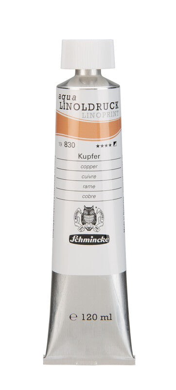 Barve za linorez Schmincke aqua-LINOPRINT 120 ml – 830 Bakrena