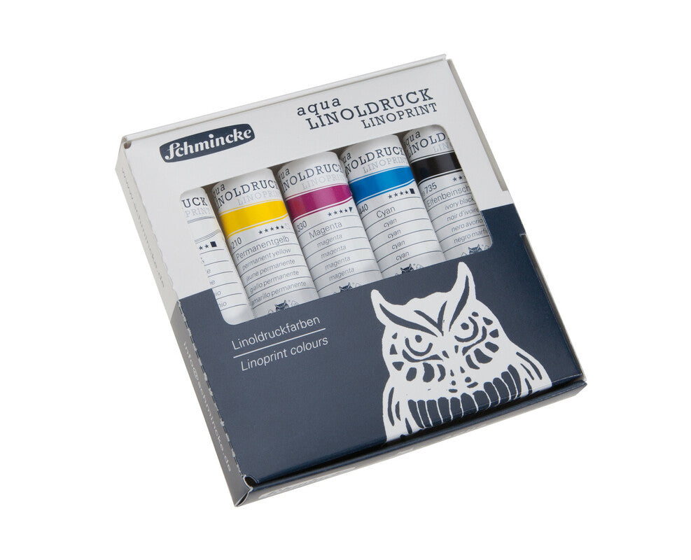 Set barv za linorez Schmincke aqua-LINOPRINT, 5 x 20 ml