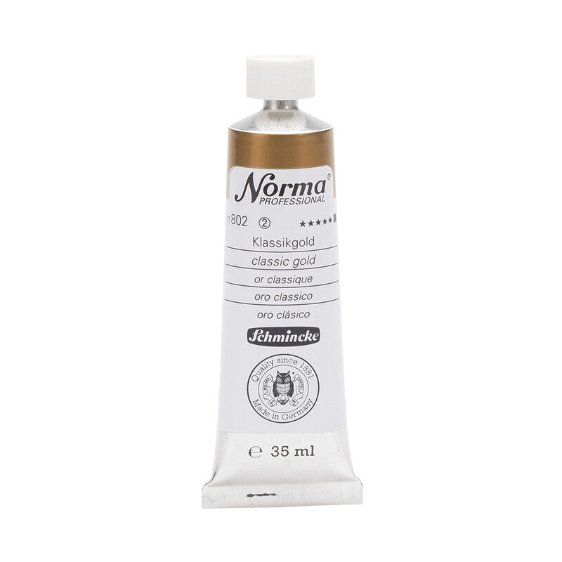 Oljne barve Schmincke Norma Professional 35 ml – 802 Klasično zlata