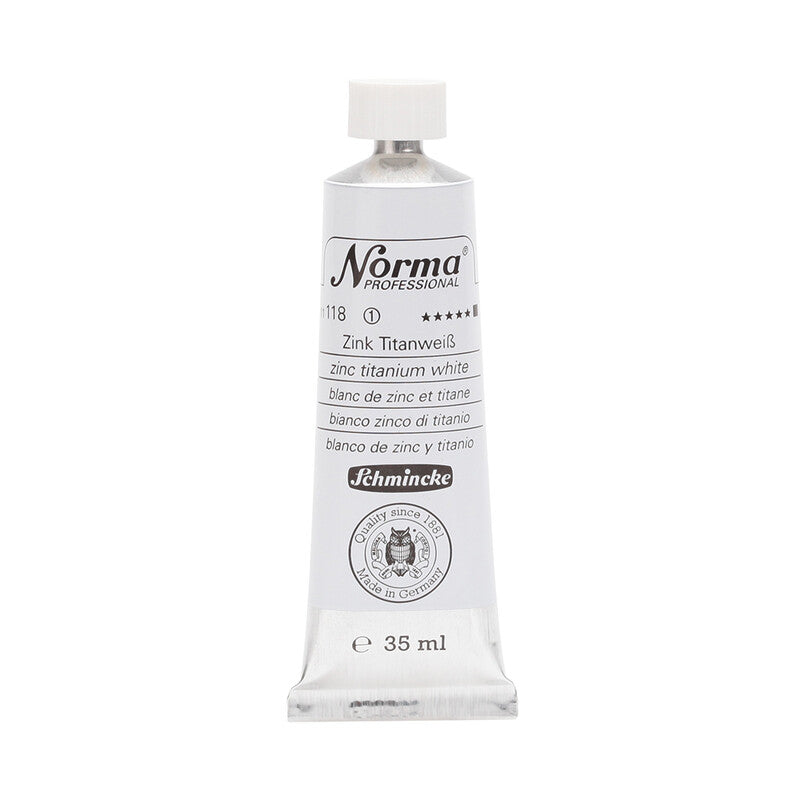 Oljne barve Schmincke Norma Professional 35 ml – 118 Cink-titanova bela