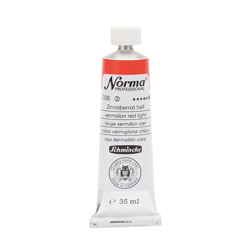 Oljne barve Schmincke Norma Professional 35 ml – 306 Cinober rdeča svetla