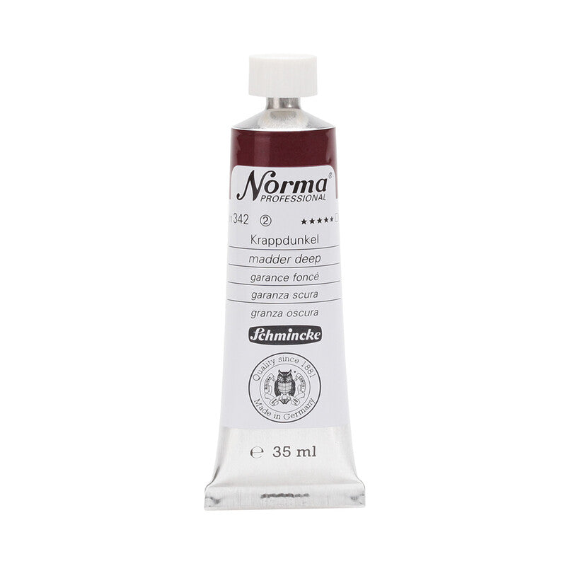 Oljne barve Schmincke Norma Professional 35 ml – 342 Alizarin škrlatna (odtenek)