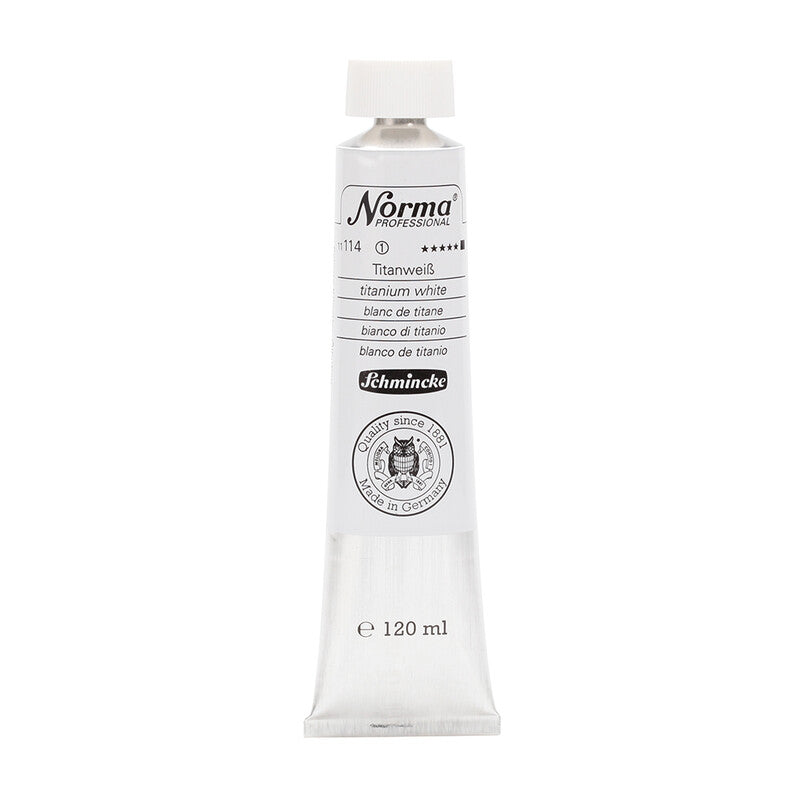 Oljne barve Schmincke Norma Professional 120 ml – 114 Titanova bela