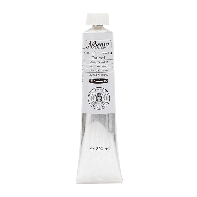 Oljna barva Schmincke Norma Professional 200 ml – 114 Titanovo bela
