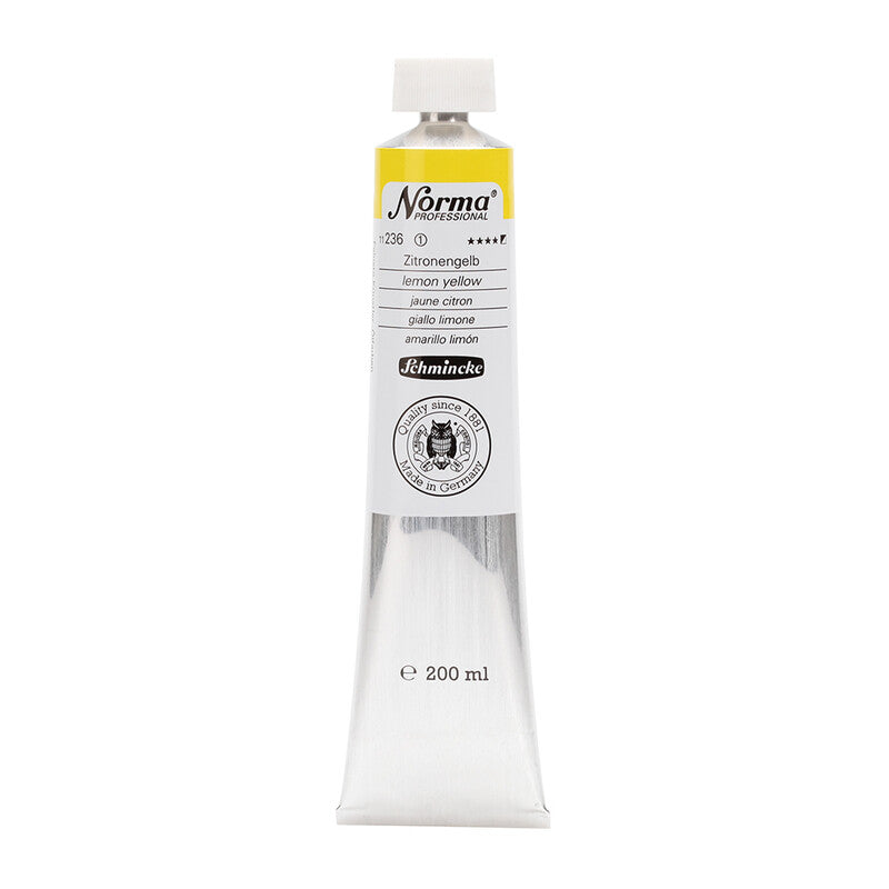 Oljna barva Schmincke Norma Professional 200 ml – 236 Limonasto rumena