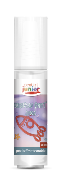 Barva za steklo Pentart Junior 20 ml – prosojna