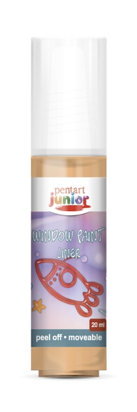 Barva za steklo Pentart Junior 20 ml – oranžna