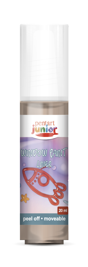 Barva za steklo Pentart Junior 20 ml – rjava