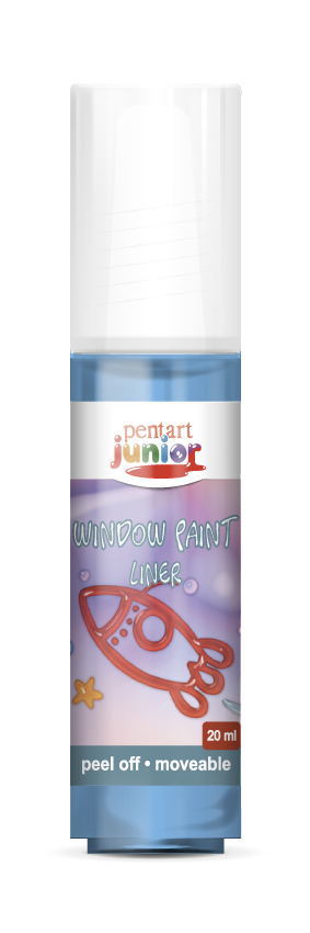 Barva za steklo Pentart Junior 20 ml – modra