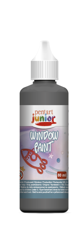 Kontura za steklo Pentart 80 ml - črna