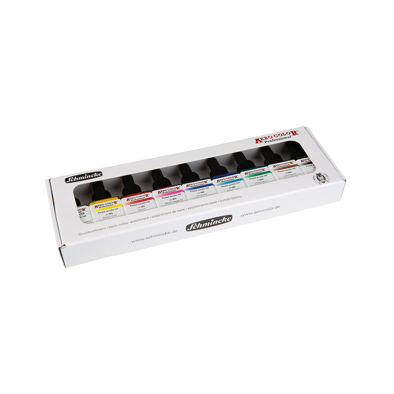 Schmincke AERO COLOR kartonski set osnovnih barv 9 x 28 ml