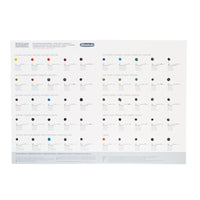 Barvna karta Schmincke HORADAM Aquarell Dot Card Super Granulation - 50 barv