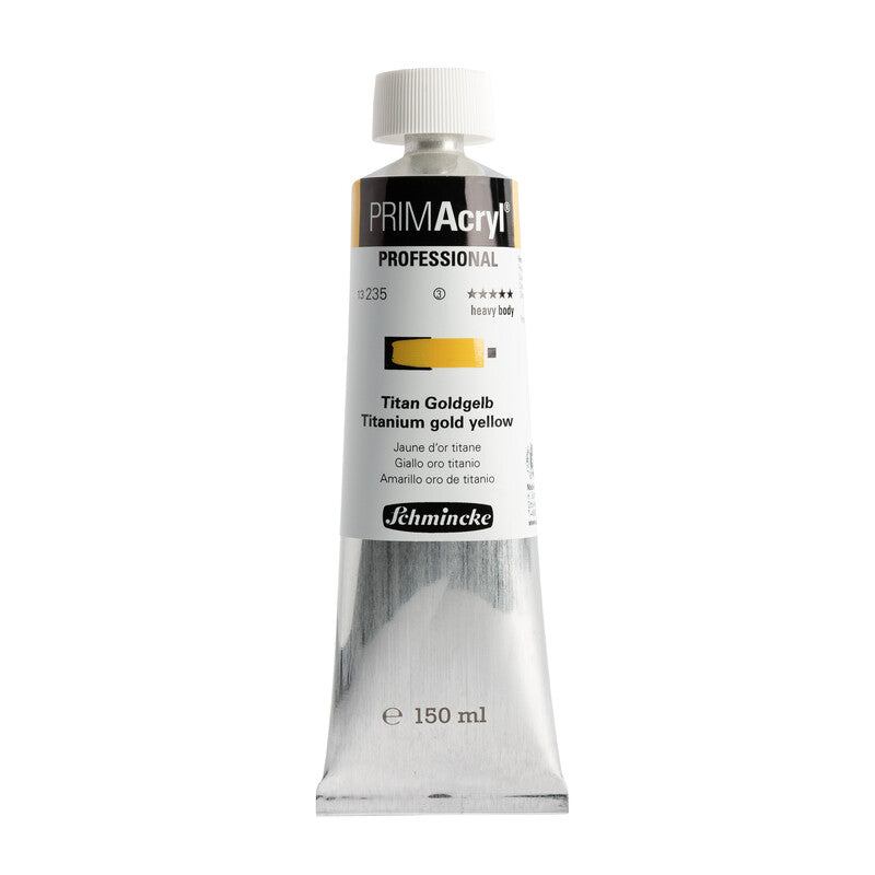 Akrilna barva Schmincke PRIMAcryl Professional 150 ml – 235 Titanovo zlato rumena