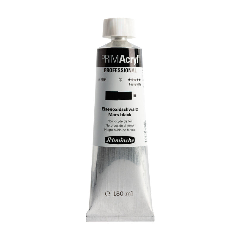 Akrilna barva Schmincke PRIMAcryl Professional 150 ml – 796 Mars črna
